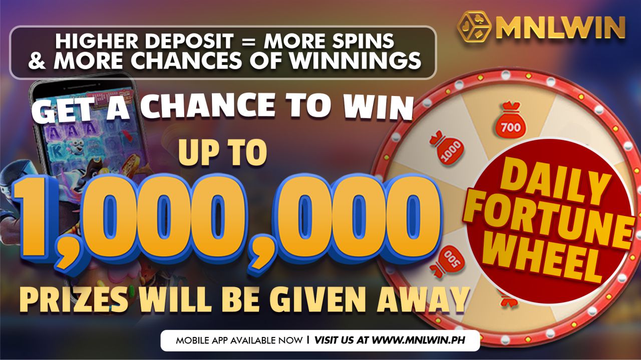 MNLWin Daily fortune wheel promotion